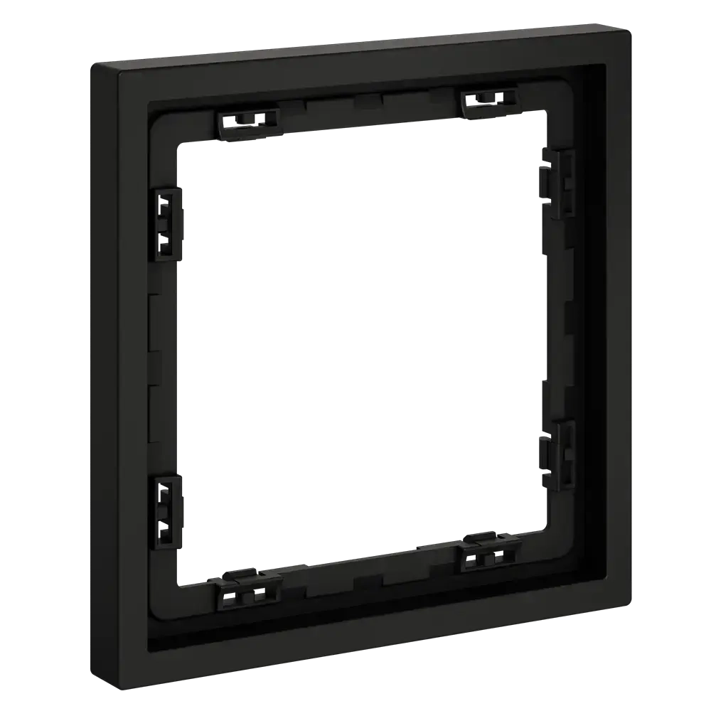 Рамка пластиковая VOLTUM S70 на 1 пост, (черный матовый)