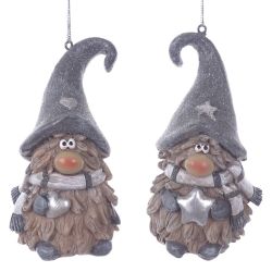 GAEM Фигурка декоративная подвесная "Гном", L5,5 W5 H10 см, 2в.