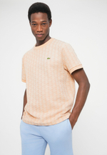 Lacoste Футболка с принтом - львица / мука / лосось