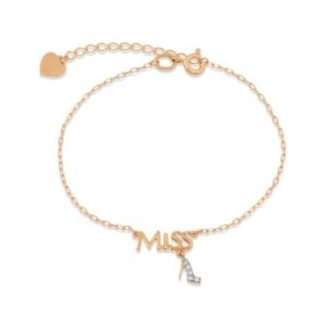 Браслет Miss из золота с фианитами