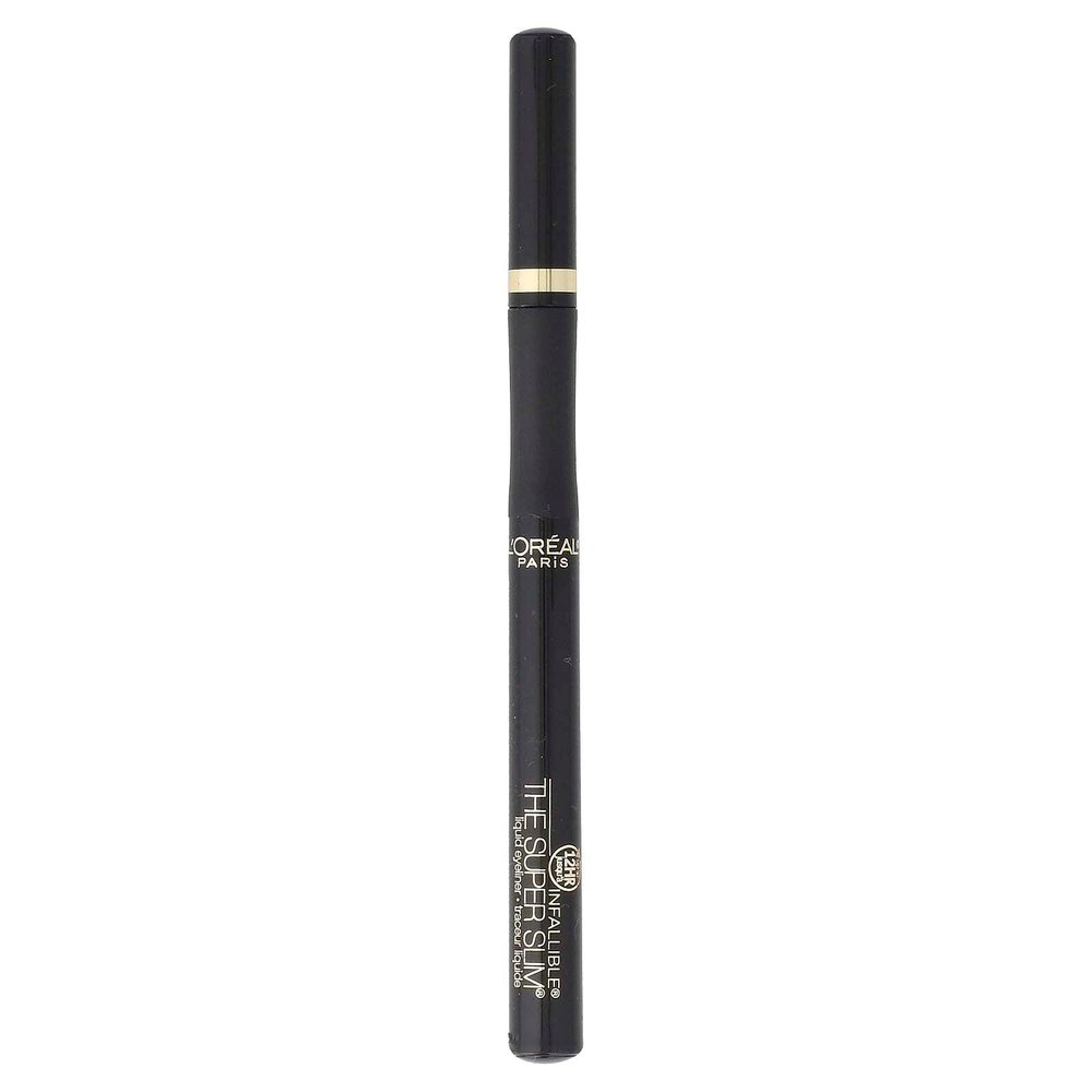 L'Oréal, Infallible, жидкая подводка для глаз Super Slim, 400 черных, 1 мл (0,034 жидк. унц.)