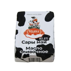 Масло сливочное Родина 72,5% 200 гр