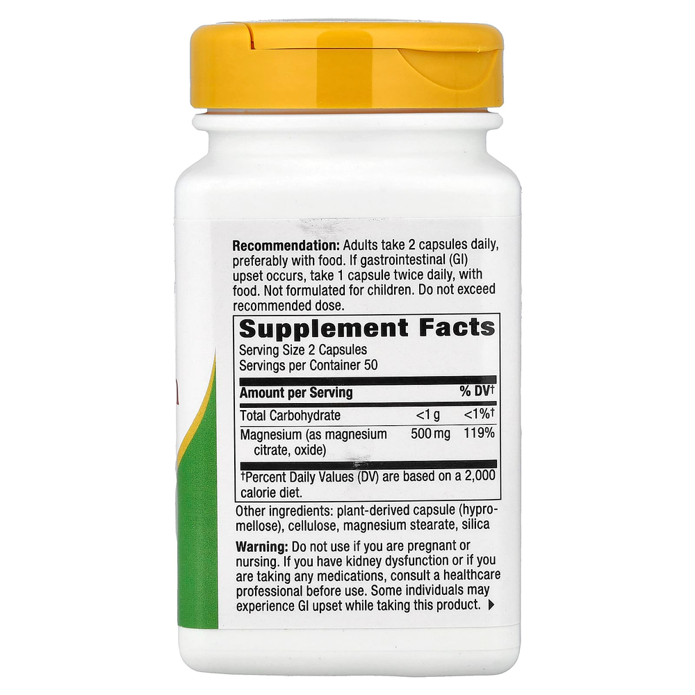 Nature's Way, комплекс с магнием, 100 капсул (250 мг в 1 капсуле)