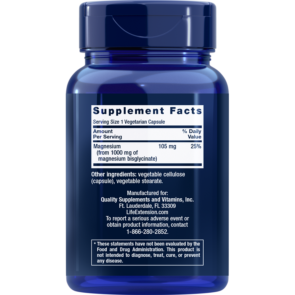 Magnesium Glycinate 90 капсул Life Extension