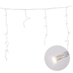 ULD-B1805-048-DTA WARM WHITE IP20 Бахрома светодиодная с контроллером. 1.8 м. 48 светодиодов. Теплый белый свет. Провод прозрачный. TM Uniel.