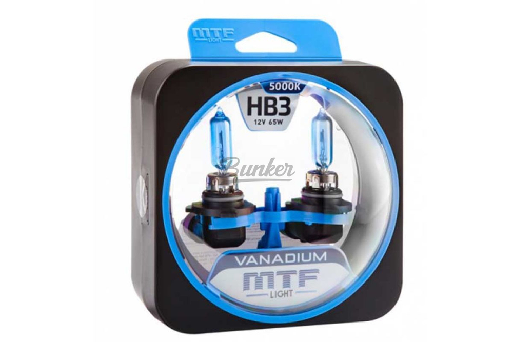 Галогенные автолампы MTF Vanadium HB3 (9005), (компл.)