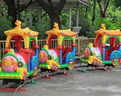Детский аттракцион рельсовый поезд для парка