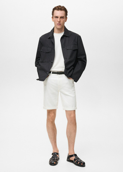 Бермуды из денима slim fit