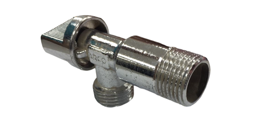 Кран шаровый для стир. машин угловой хром НН 1/2 ARCO