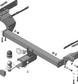 Фаркоп Motodor для Mitsubishi Outlander IV 2022-2024 (шар E)(паспорт и сертификат в комплекте, без электрики) 91315-E