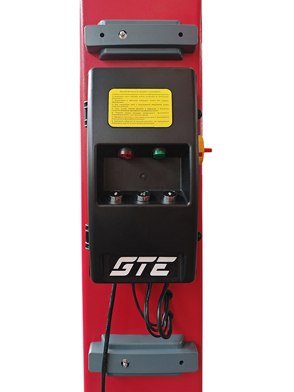 Подъемник электрогидравлический 4т 110-1900мм 2-х стоечный 220В ниж.синхрон. (электр. спуск) GTE