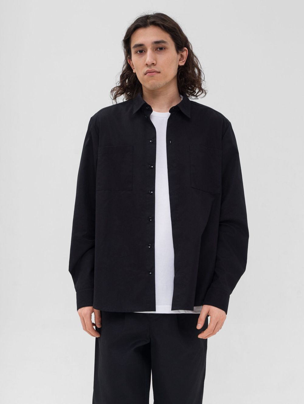 Рубашка FOS Мужская Черная