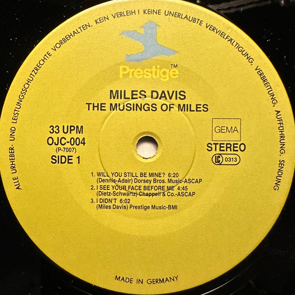 Miles Davis - The Musings Of Miles (Германия 1982г.)