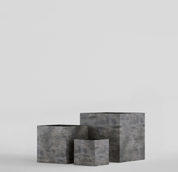 Кашпо, коллекция Concrete, форма CUBE