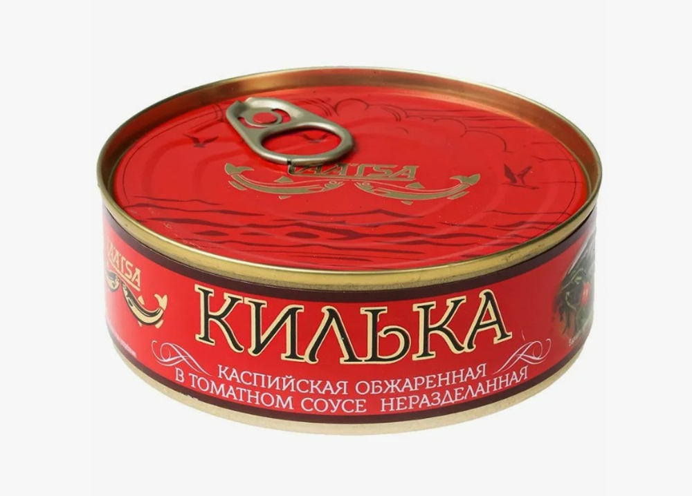 Килька каспийская в томатном соусе неразделанная 240гр