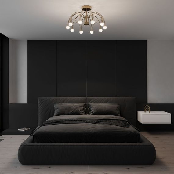 Потолочная светодиодная люстра Eurosvet Ragno 90031/10 LED золото