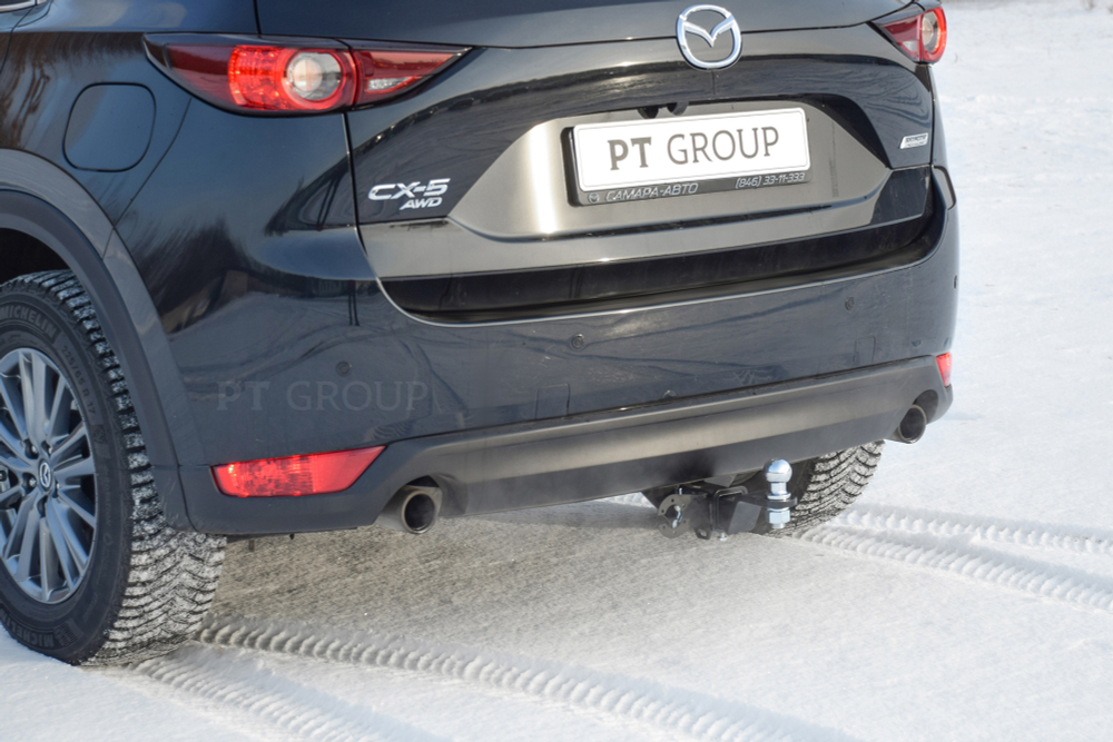 Фаркоп с унив. электрикой Smart, съемный квадрат, для MAZDA CX-5 2011- (паспорт и сертификат) ПТ ГРУПП.MCX-11-991122.00