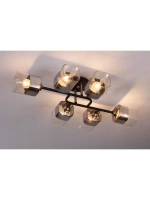 Люстра потолочная JADA E27*6*60W черный, бронза