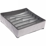 Кофр - органайзер для хранения вещей «ЭФОЛТ», цвет пыльно - серый, 7 отделений, 32*32*10см✦