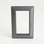 Рамка 2-местная (без перемычки), пластик, STEKKER, PFR00-7012-06, серия Катрин, графит 50045