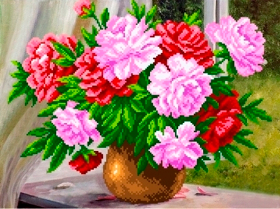 К-1040 Пионы на окне