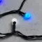 Светодиодная гирлянда шарики Fiesta, 10 м., 100 RGB LED ламп 13 мм , черный ПВХ, LTC (RGB SB100-1-2RGB)