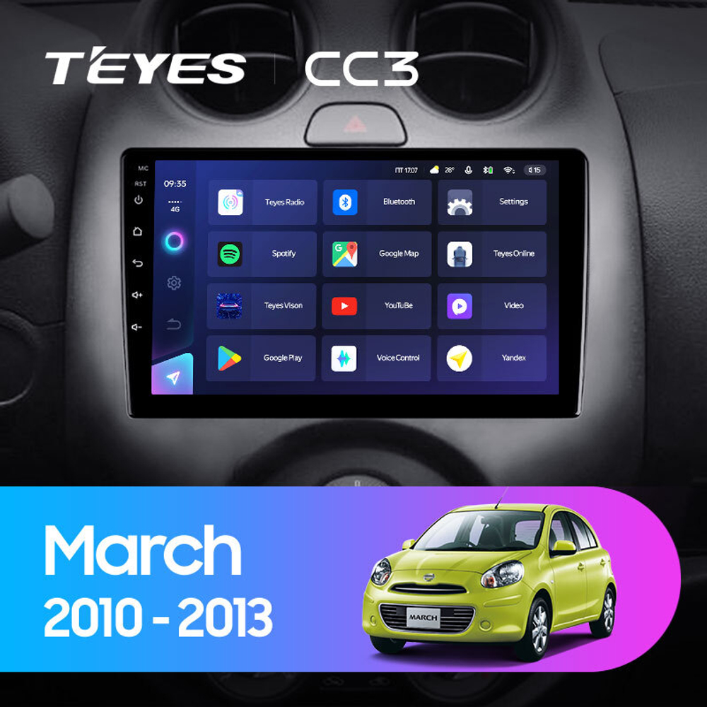 Teyes CC3 9" для Nissan March 2010-2013