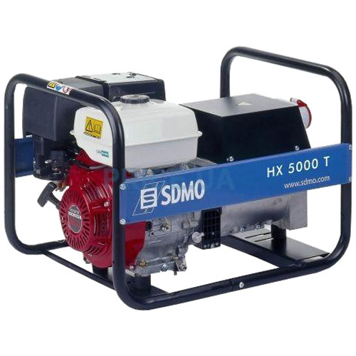 Генератор бензиновый SDMO HX 5000 T-C (-S)