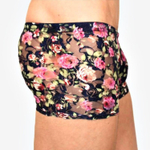 Мужские сетчатые трусы-боксеры с розами Rose Boxer