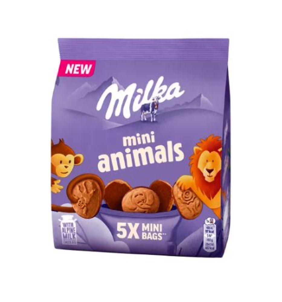 Печенье Milka Animals mini 99,5гр