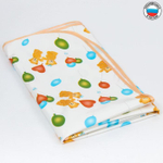 5164375 Клеенка 70*100 см., на резинке, арт. 0065, с окантовкой, рисунок "Мишки", цвет МИКС