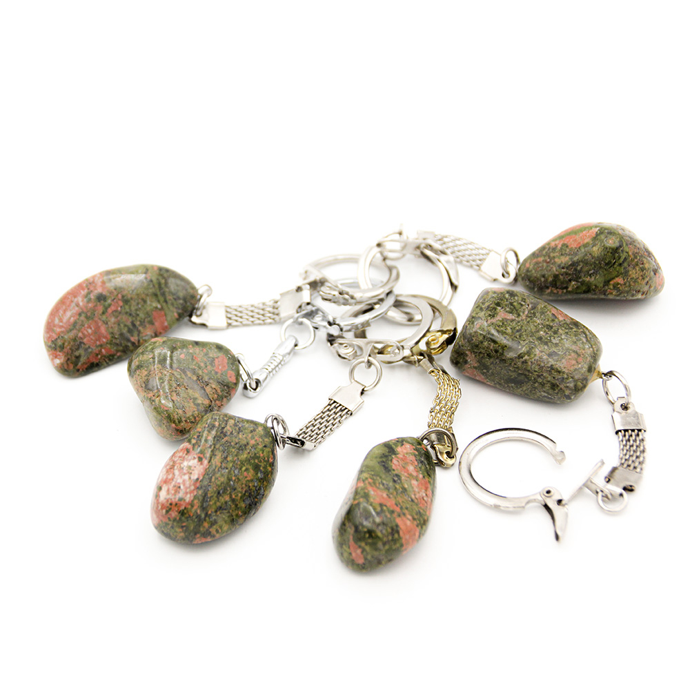 Брелок "Оберег" унакит(эпидот)