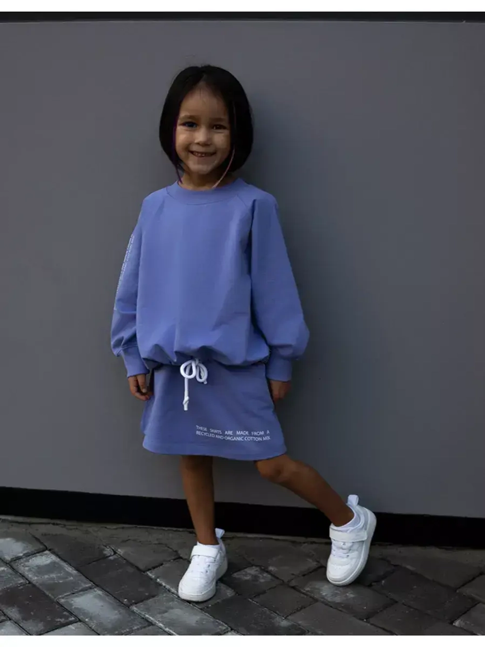 Костюм для девочек, толстовка и юбка