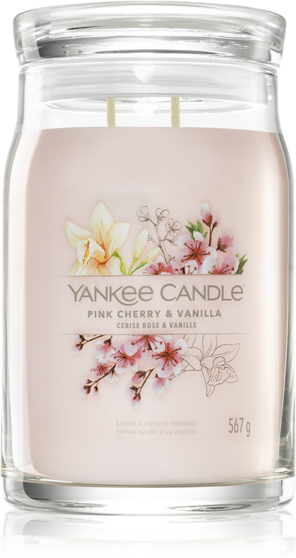 Yankee Candle Pink Cherry & Vanilla - Фирменная ароматическая свеча /   567  g  / GTIN 5038581128818