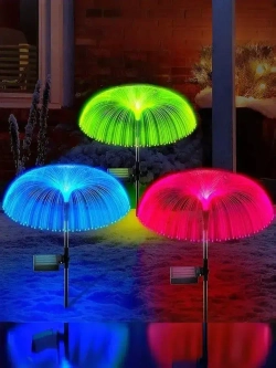 Светильник садовый на солнечной батарее уличный Медуза, 2 шт.