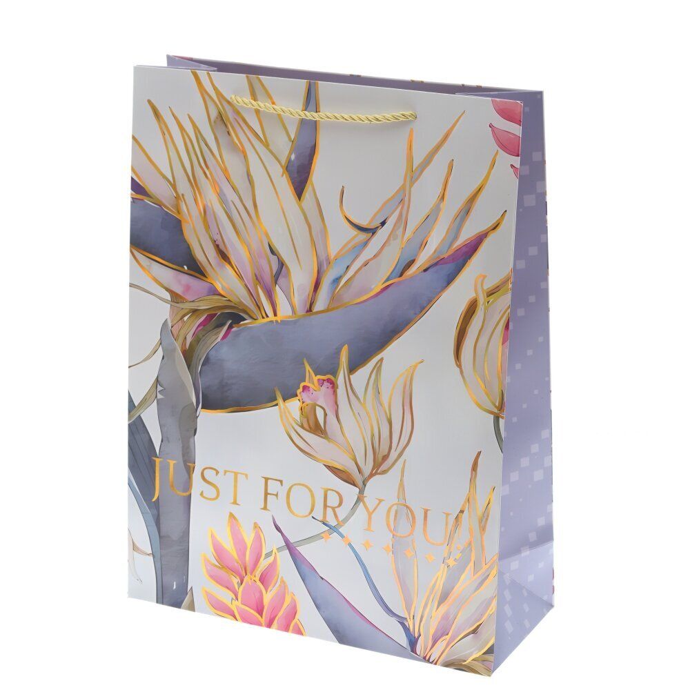 GAEM Пакет подарочный (бумага 210г/м2, блок 12шт), L26 W12 H32 см, 4в.