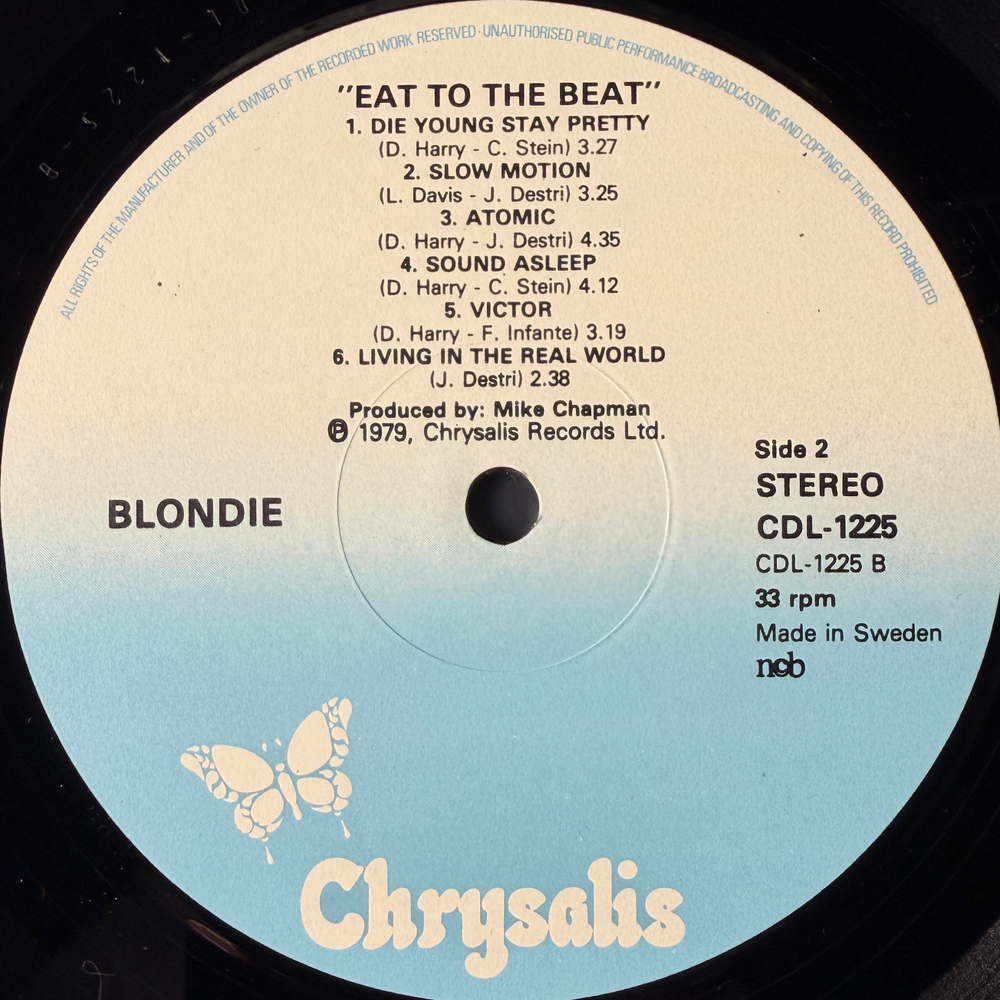 Blondie - Eat To The Beat (Швеция 1979г.)