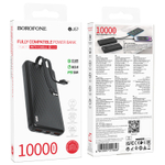 Портативный аккумулятор BOROFONE BJ57 10000 mAh 22.5W+ PD 20W (черный)