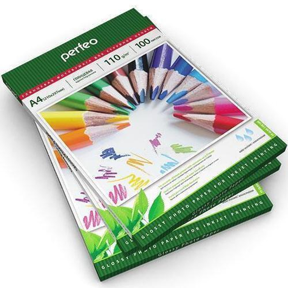 Фото-бумага PERFEO A4 110 г/м2 глянцевая 100л