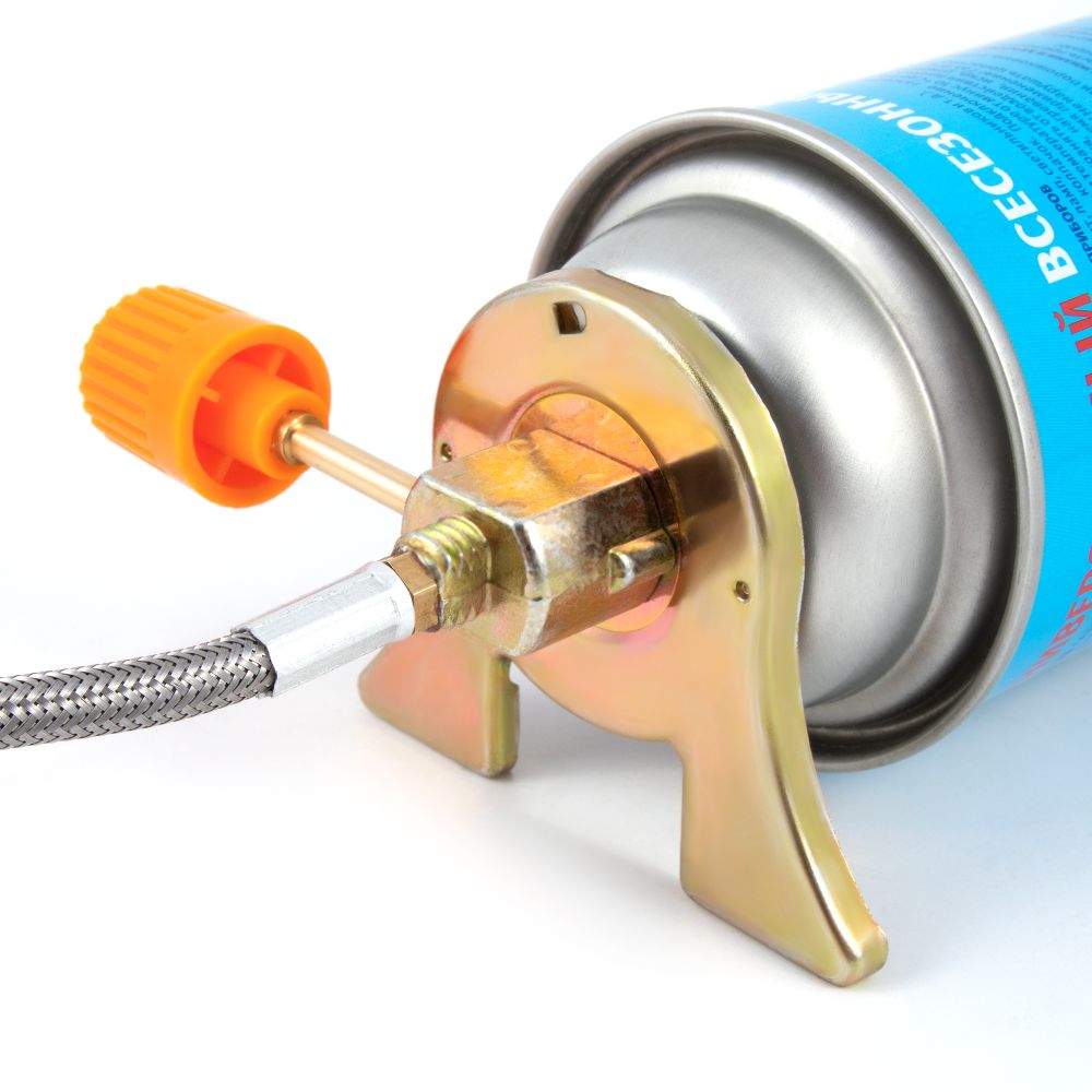 Газовая плитка мал. пьезо, ветрозащитная, шланг (цанг.)/50/