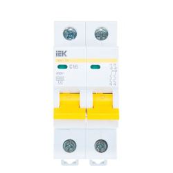 Выключатель автоматический модульный 2п C 16А 4.5кА ВА47-29 KARAT IEK MVA20-2-016-C