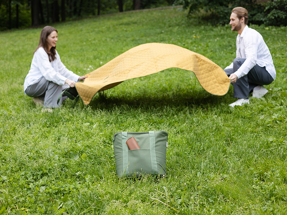 Плед дорожный Smart Picnic | горчичный