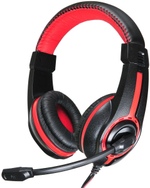 Компьютерная гарнитура Oklick HS-L200, красный, черный