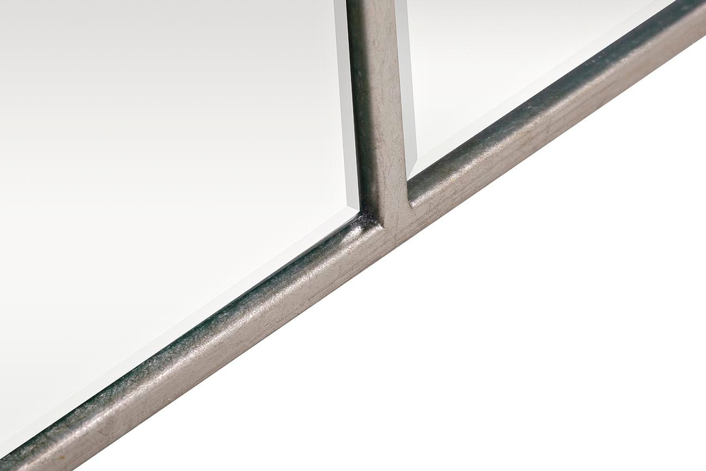 Зеркало декоративное 90х140см Garda Decor в стальной раме цвета хром