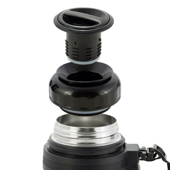 Термос пищевой 600 мл. из нержавеющей стали Ofenbach NB 101308 с ручкой и ремешком