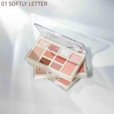 Lizda Палетка теней для глаз тон 01 - mood fit palette softly letter, 11,6г