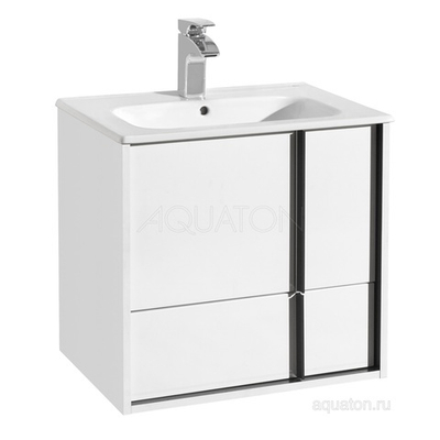 Тумба под раковину AQUATON Ривьера 60 белый матовый 1A238801RVX20