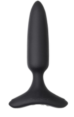 Черная анальная вибропробка HUSH 2 Size S - 12,1 см.