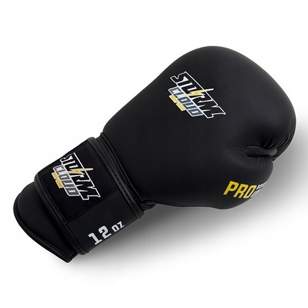 Боксерские перчатки StormCloud Boxing Pro чёрные