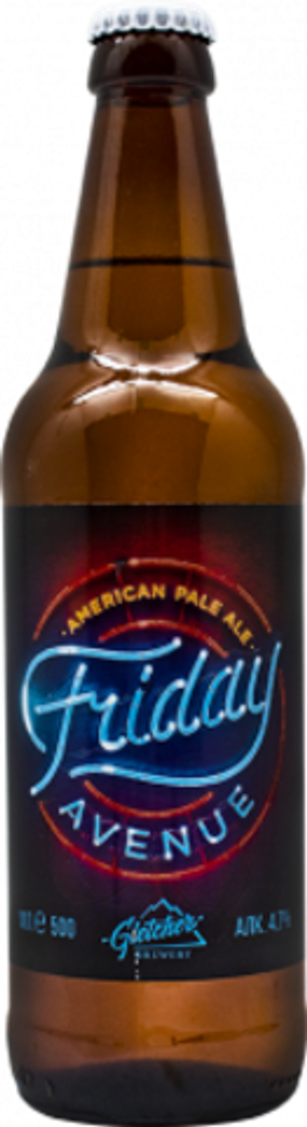 Пиво Глетчер Фрайдей Авеню Американский Пэйл Эль / Gletcher Friday Avenue American Pale Ale 0.5 - стекло